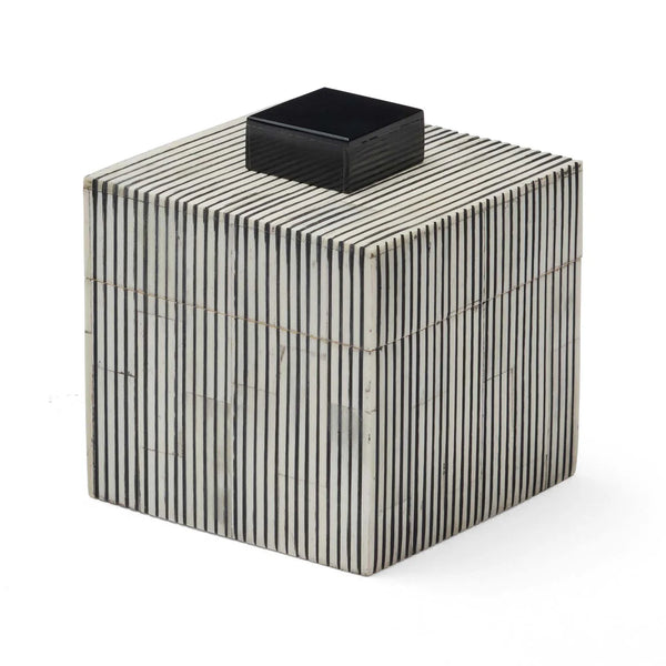 Bande Bone Square Box Black & White