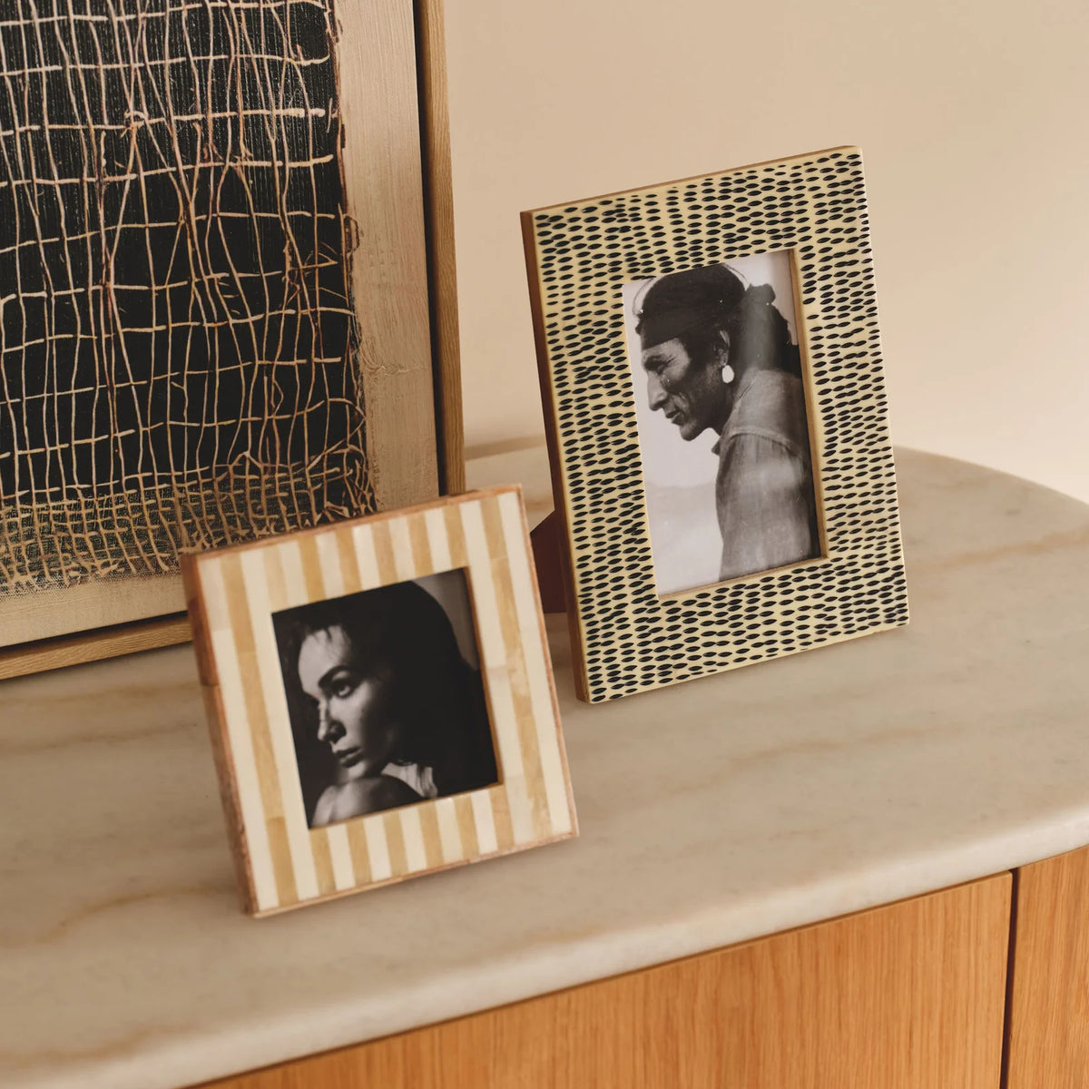 Matira Photo Frame 4 x 6 - White & Black