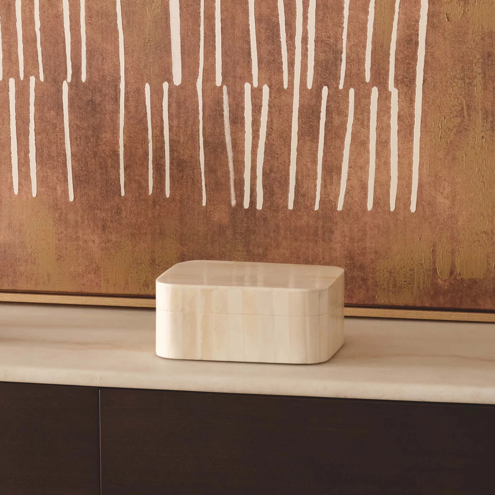 Karia Bone Box - Cream