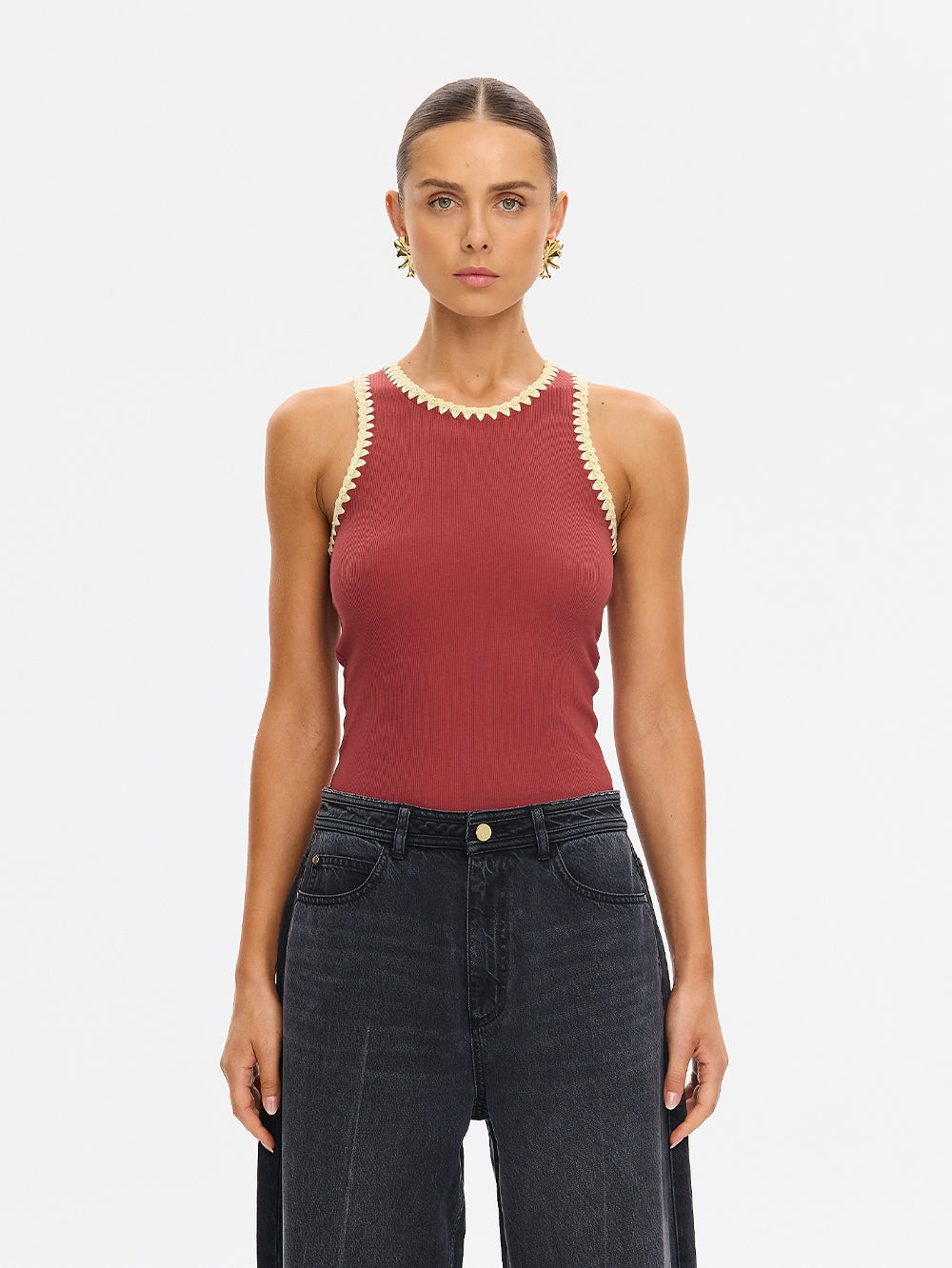 Tallulah Spliced Tank Brick