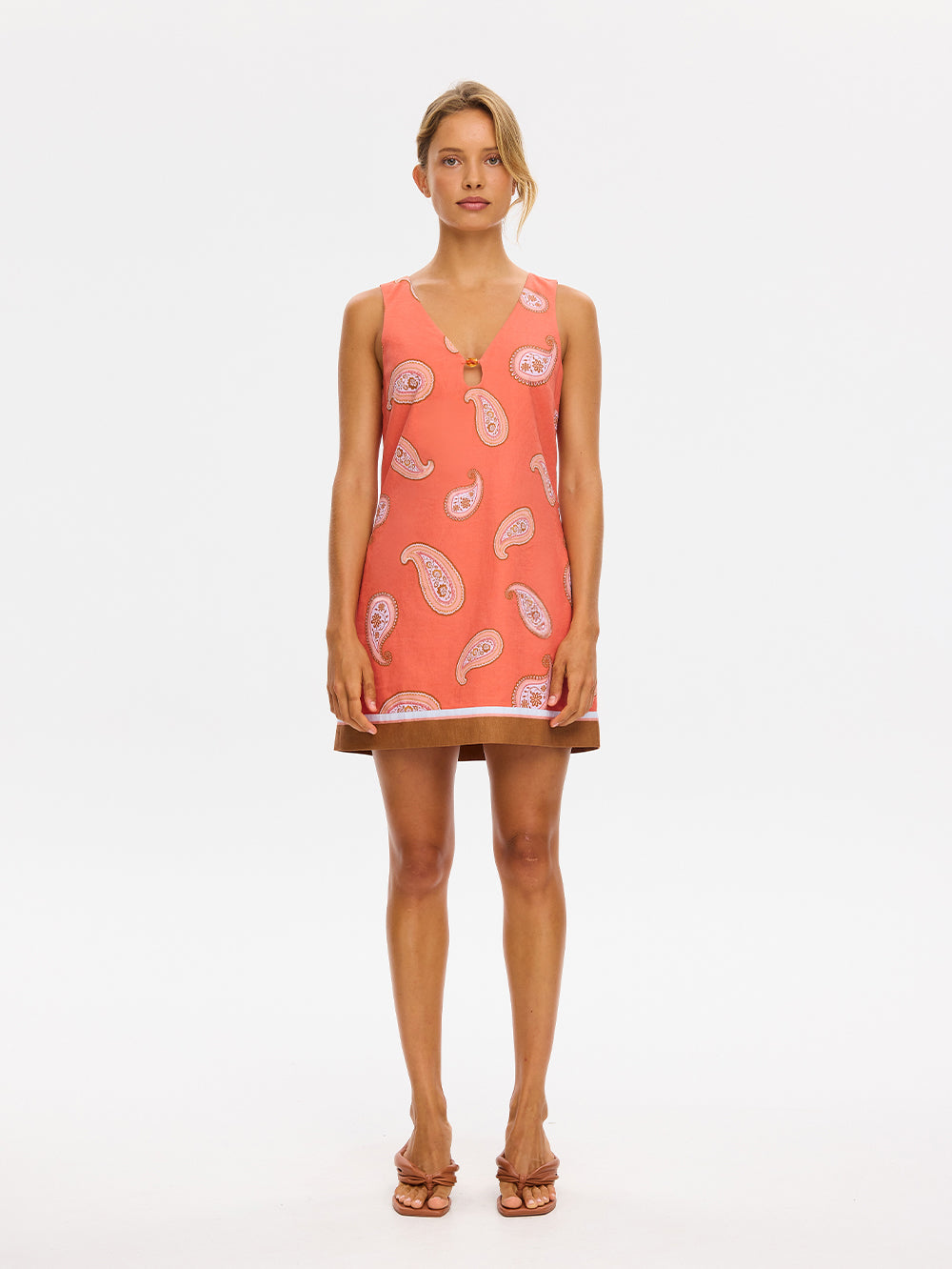 Ezra Mini Dress Coral