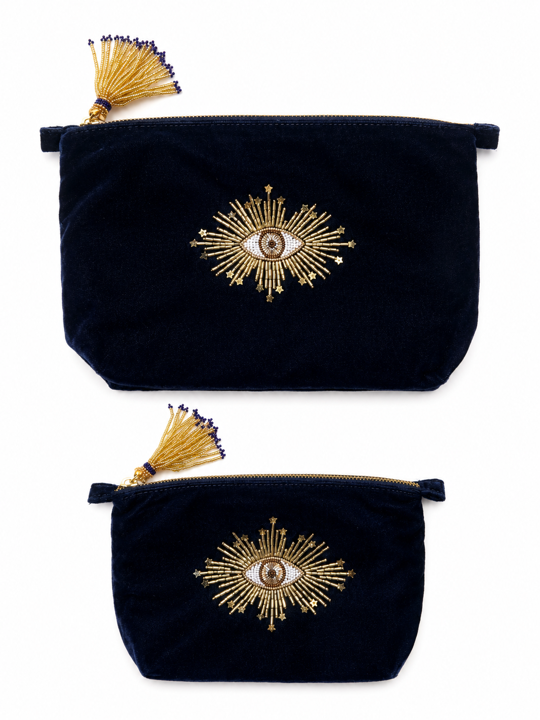 Evil Eye Make up Bag Navy