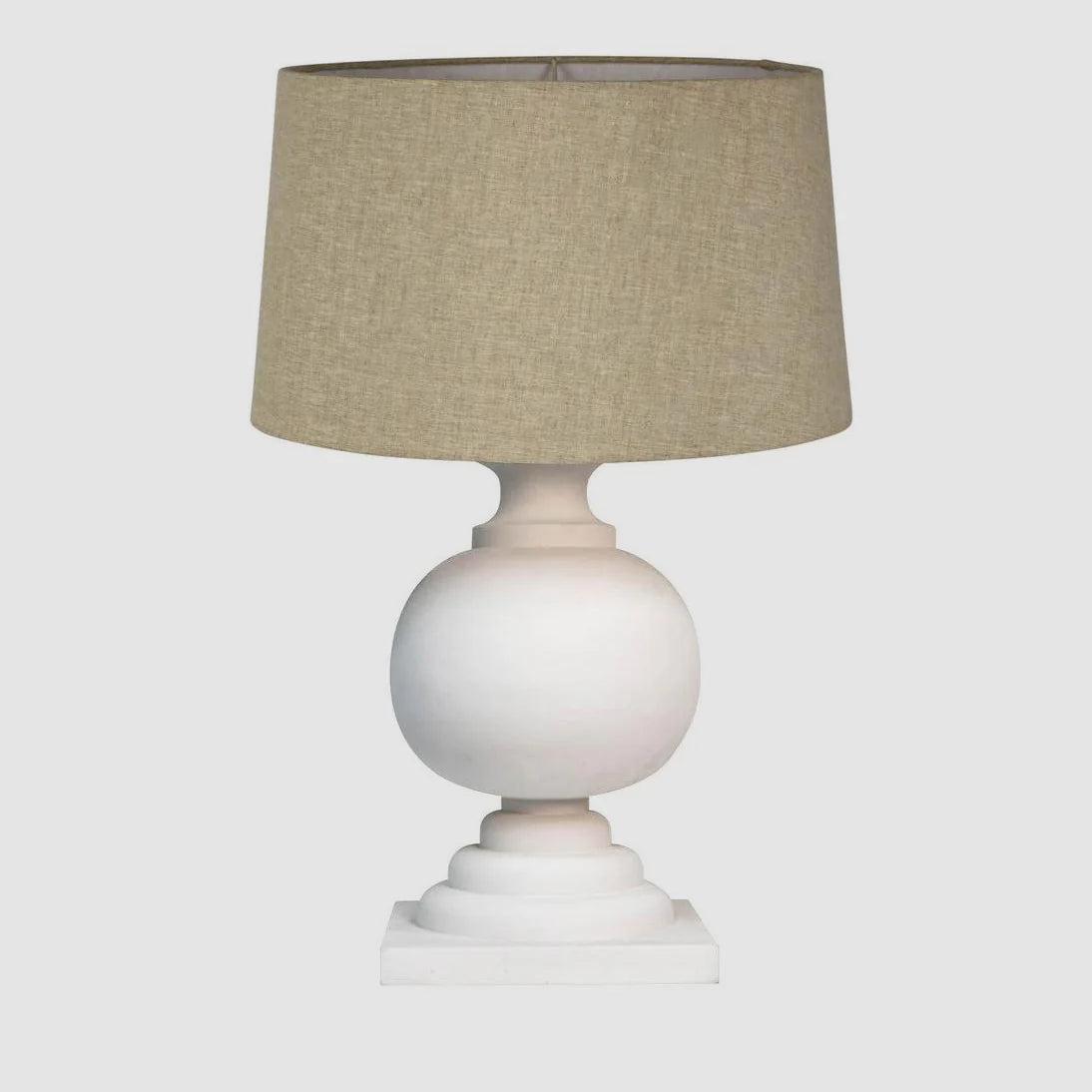 Coach Table Lamp Base White