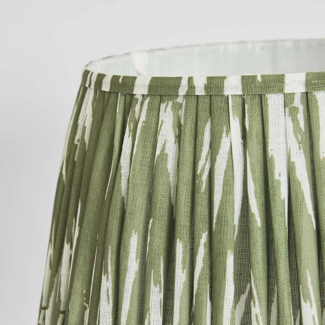 Woven Ikat Drum Lamp Shade XL Green