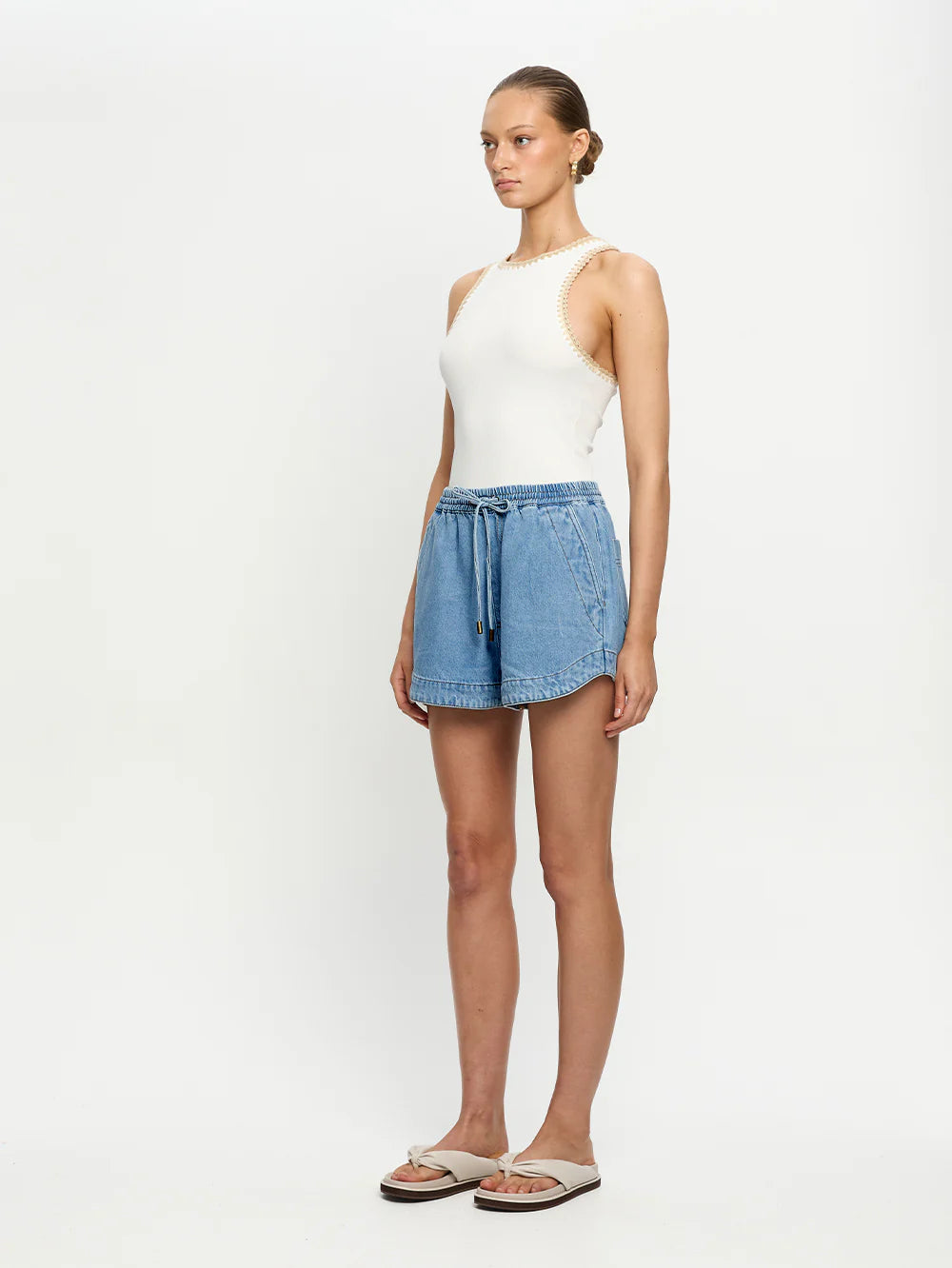 Emilie Denim Short Coast Blue