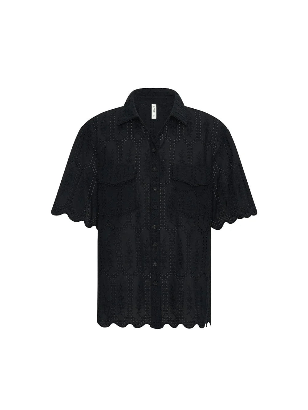 Estelle Collared Shirt Black