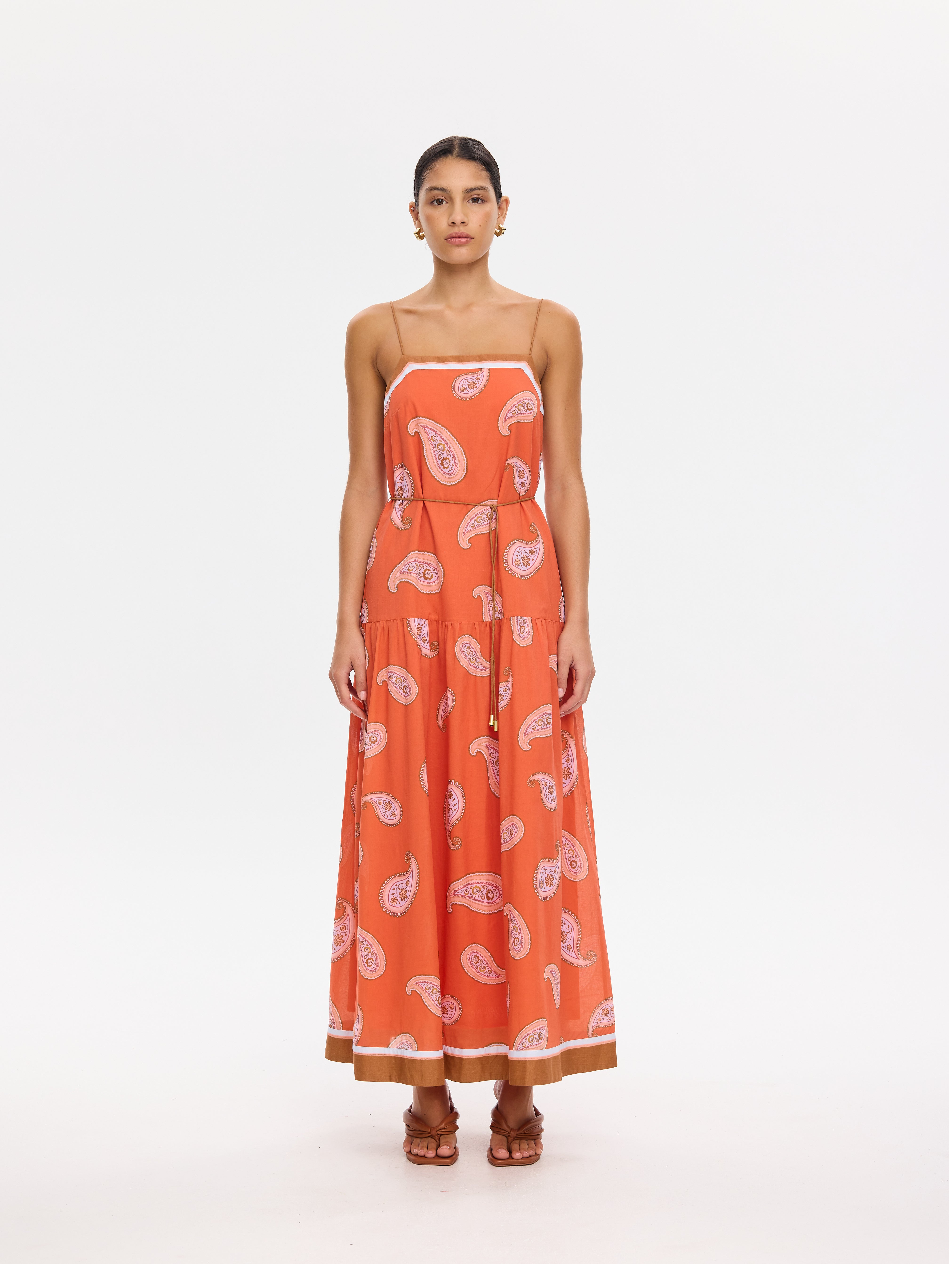 Ezra Maxi Dress Coral