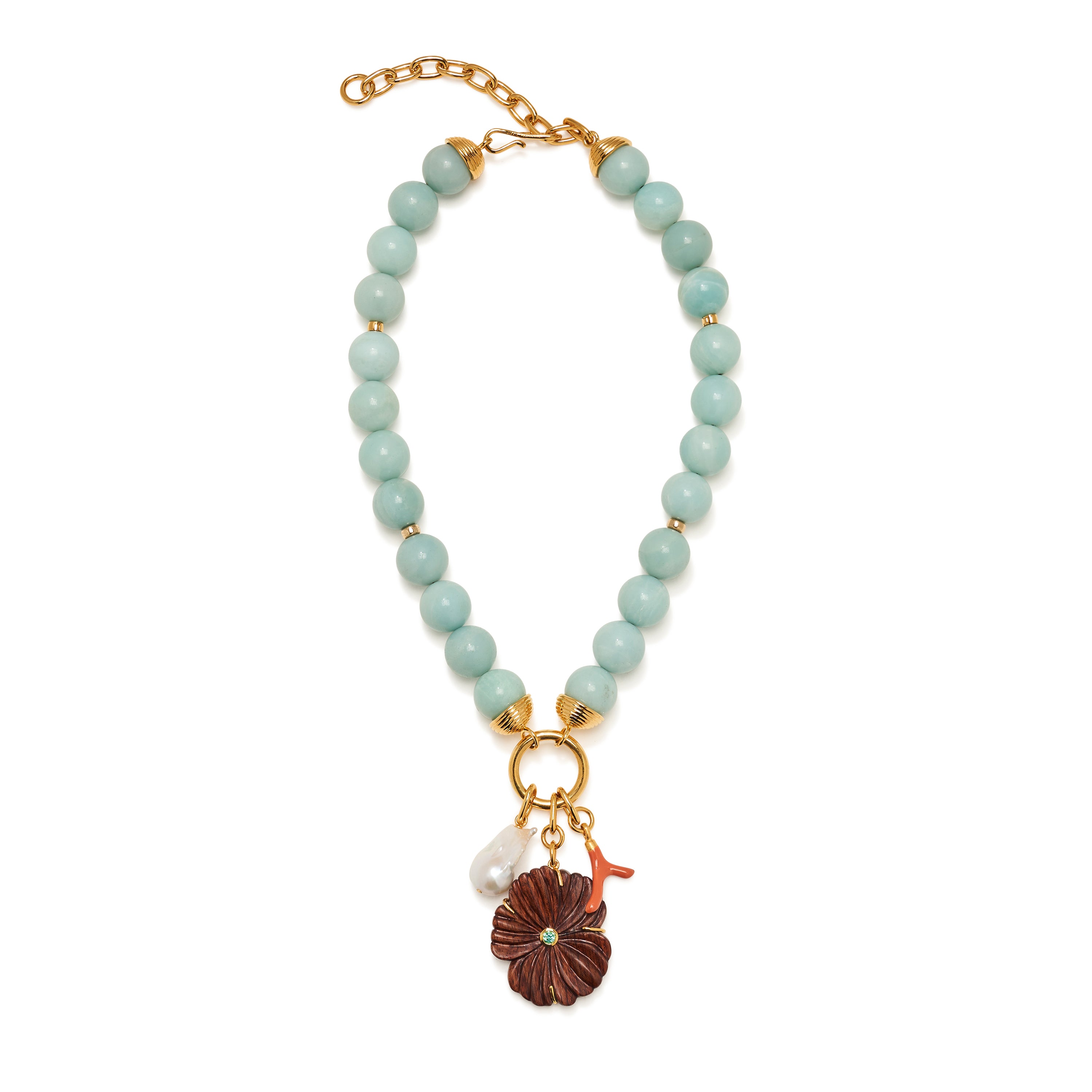 Desert Bloom Necklace In Amazonite