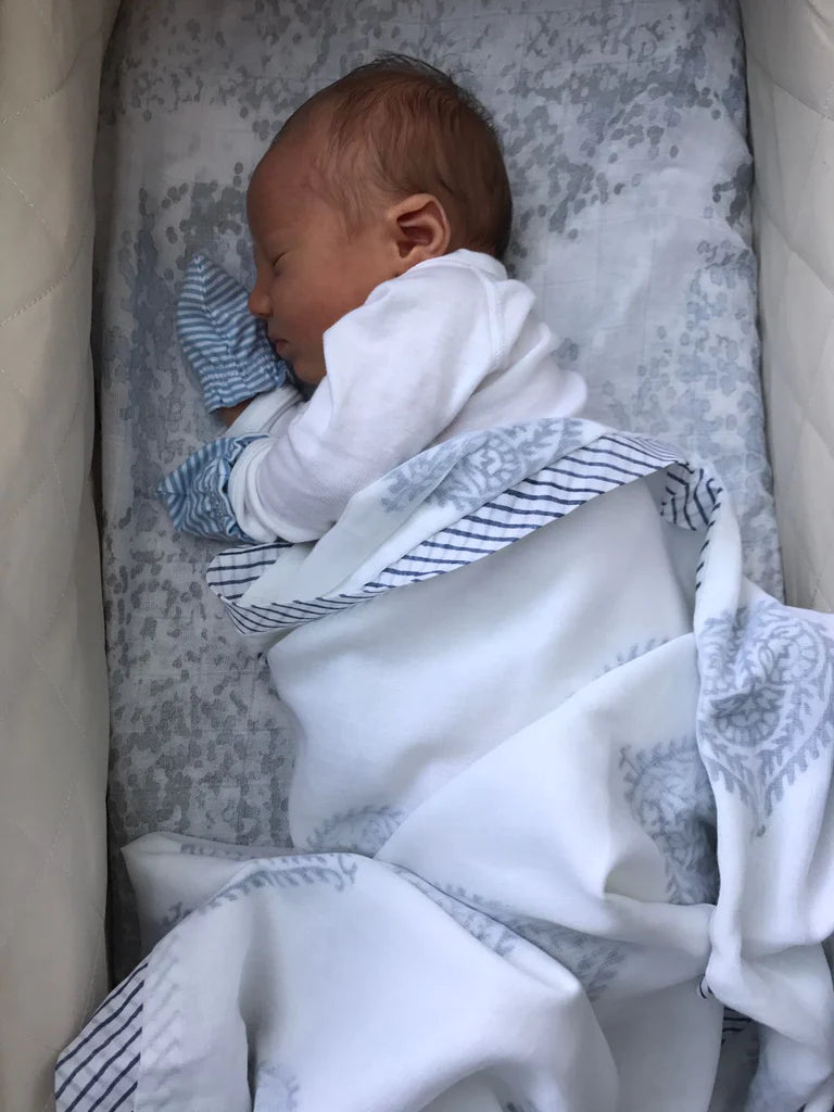 Fort Blue Cotton Dohar - Malabar Baby