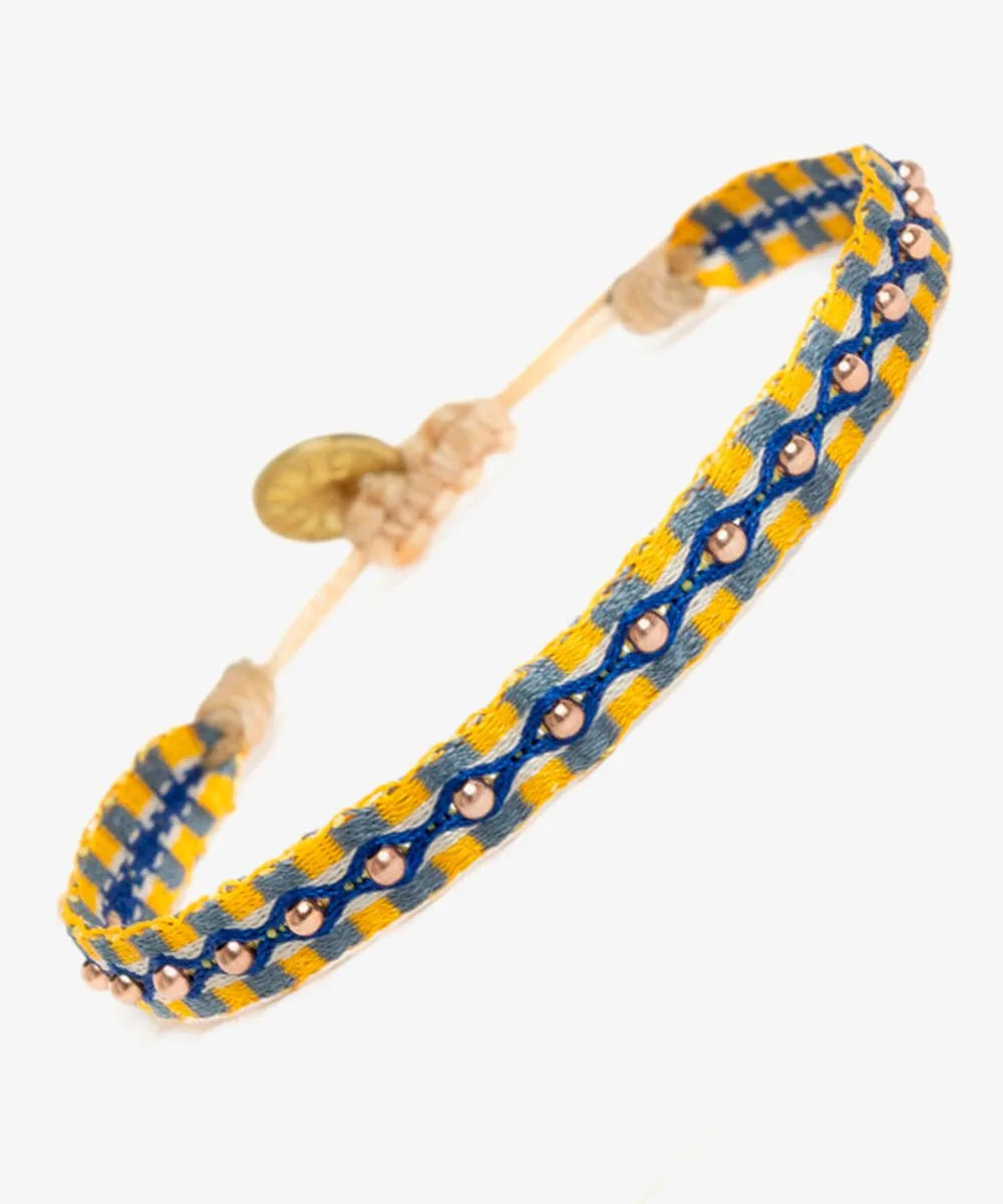 Bracelet Fontana Mustard/Blue