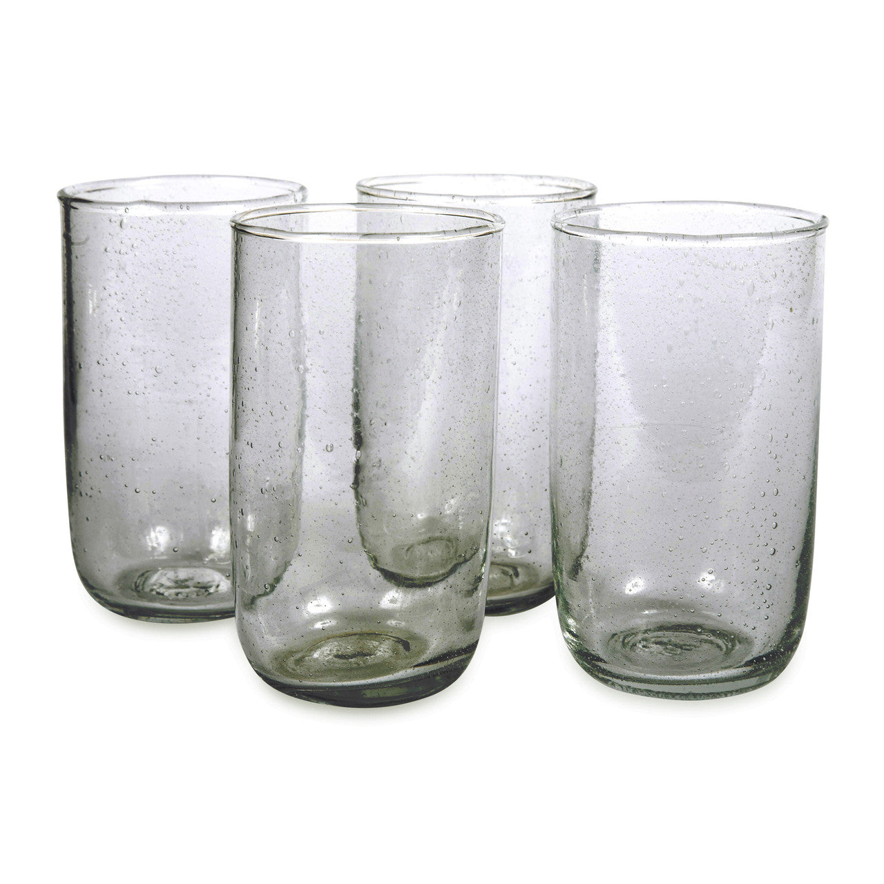 Seeded 16oz Glasses Deep Sage Set/4