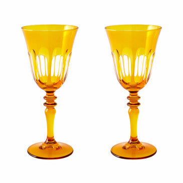 RIALTO GLASS WINE GINGER SET/2