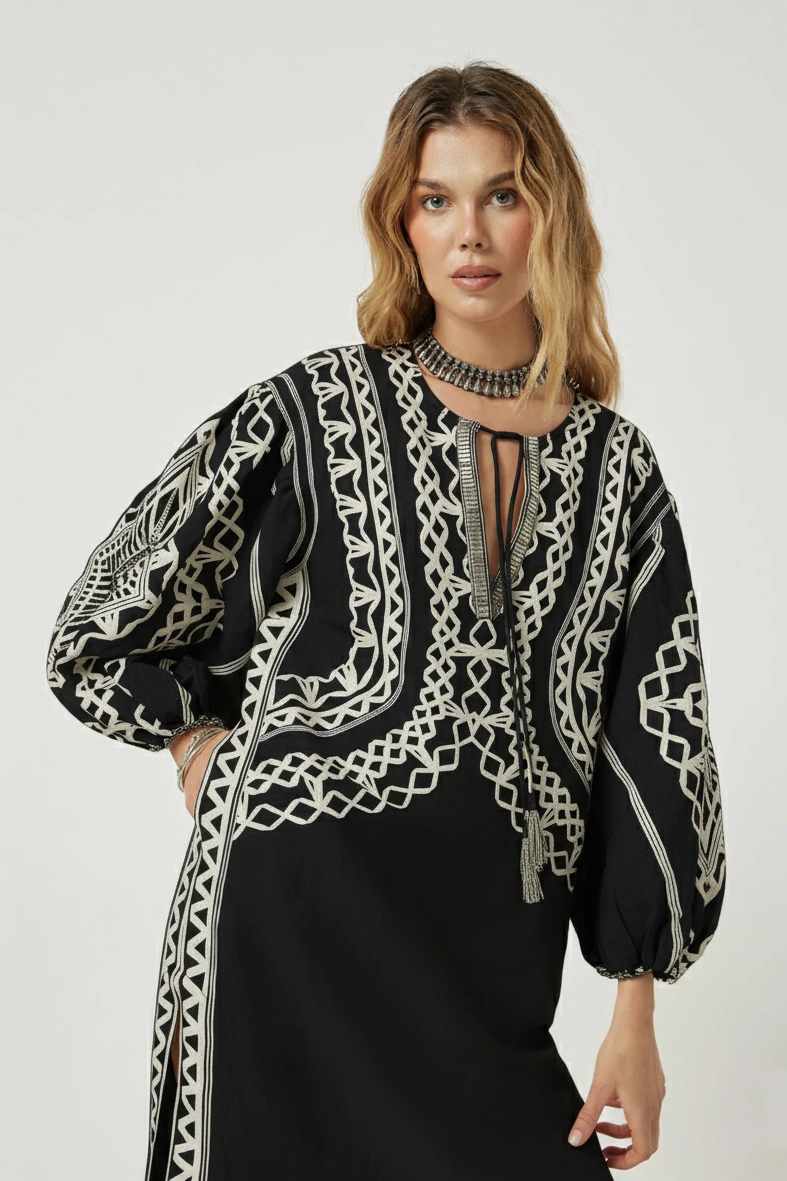 Tahara Kaftan - Onyx Black