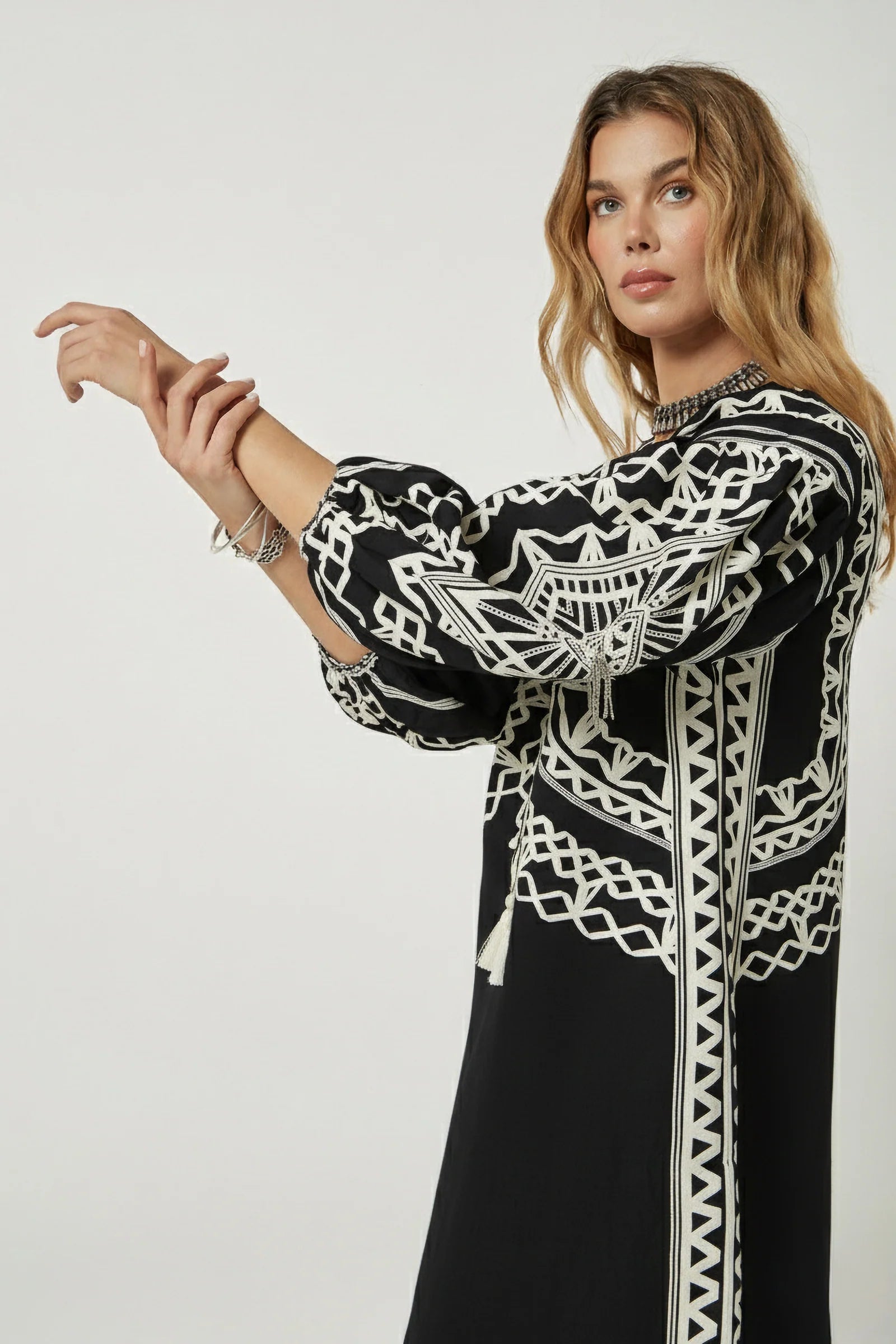 Tahara Kaftan - Onyx Black