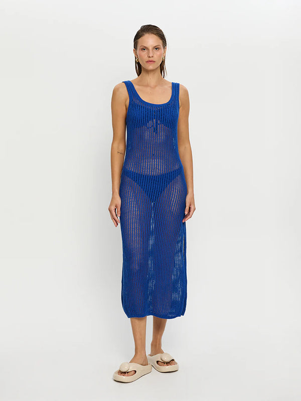 Gia Knit Maxi Dress Cobalt - Kivari