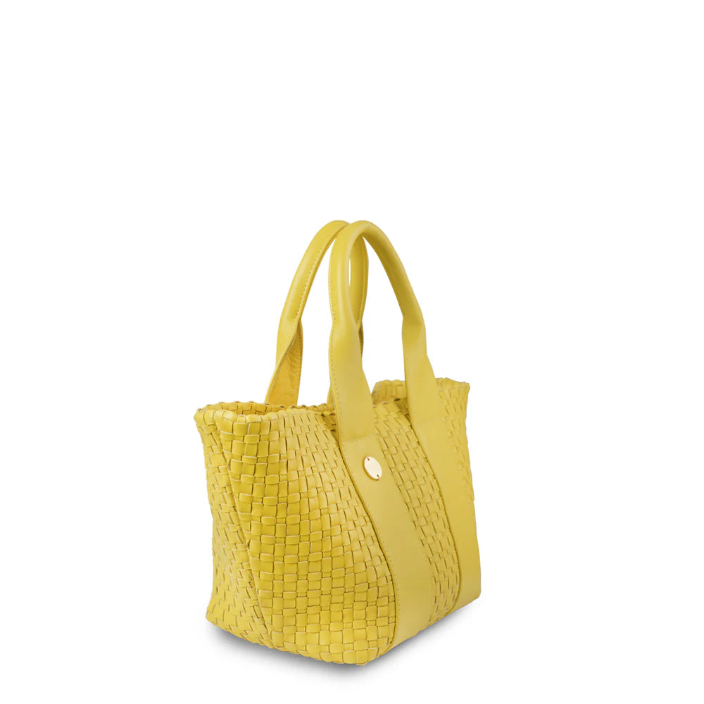 Gili Leather Tote Bag Lemon Sorbet