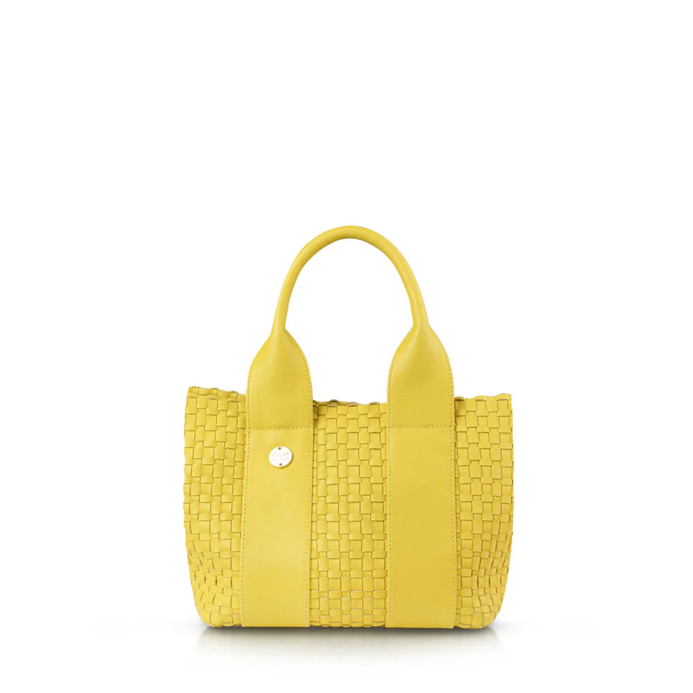 Gili Leather Tote Bag Lemon Sorbet
