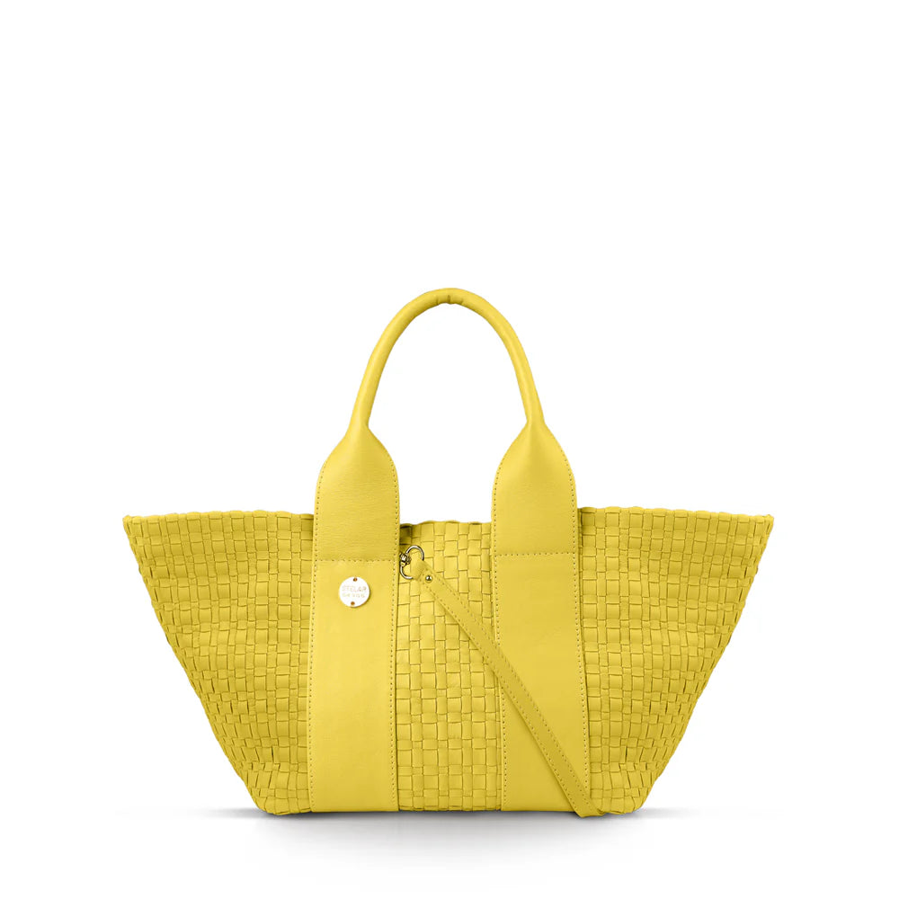 Gili Leather Tote Bag Lemon Sorbet