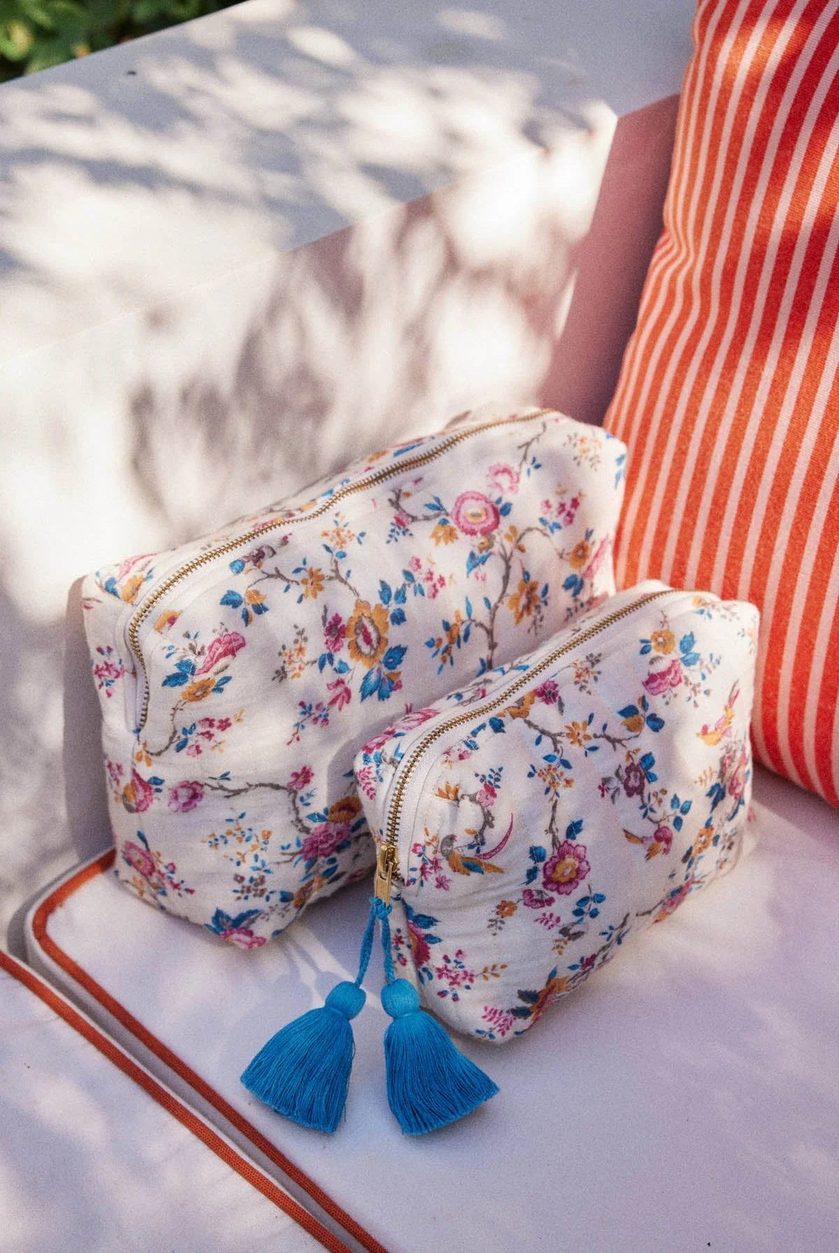 Pouch Teiki Cream Retro Garden - Louise Misha