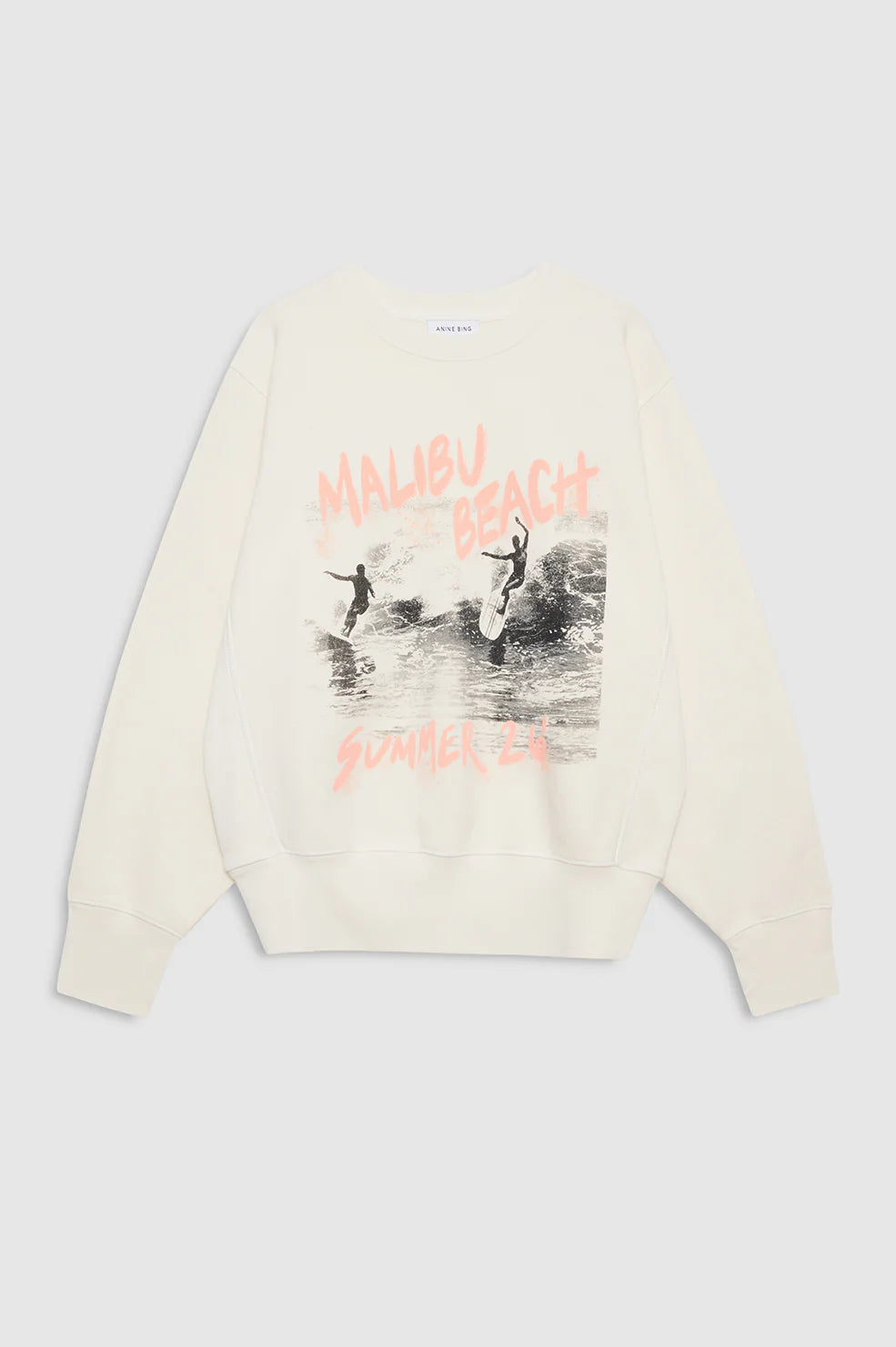 Harry Shrunken Sweatshirt Surfer - Washed Buttercream