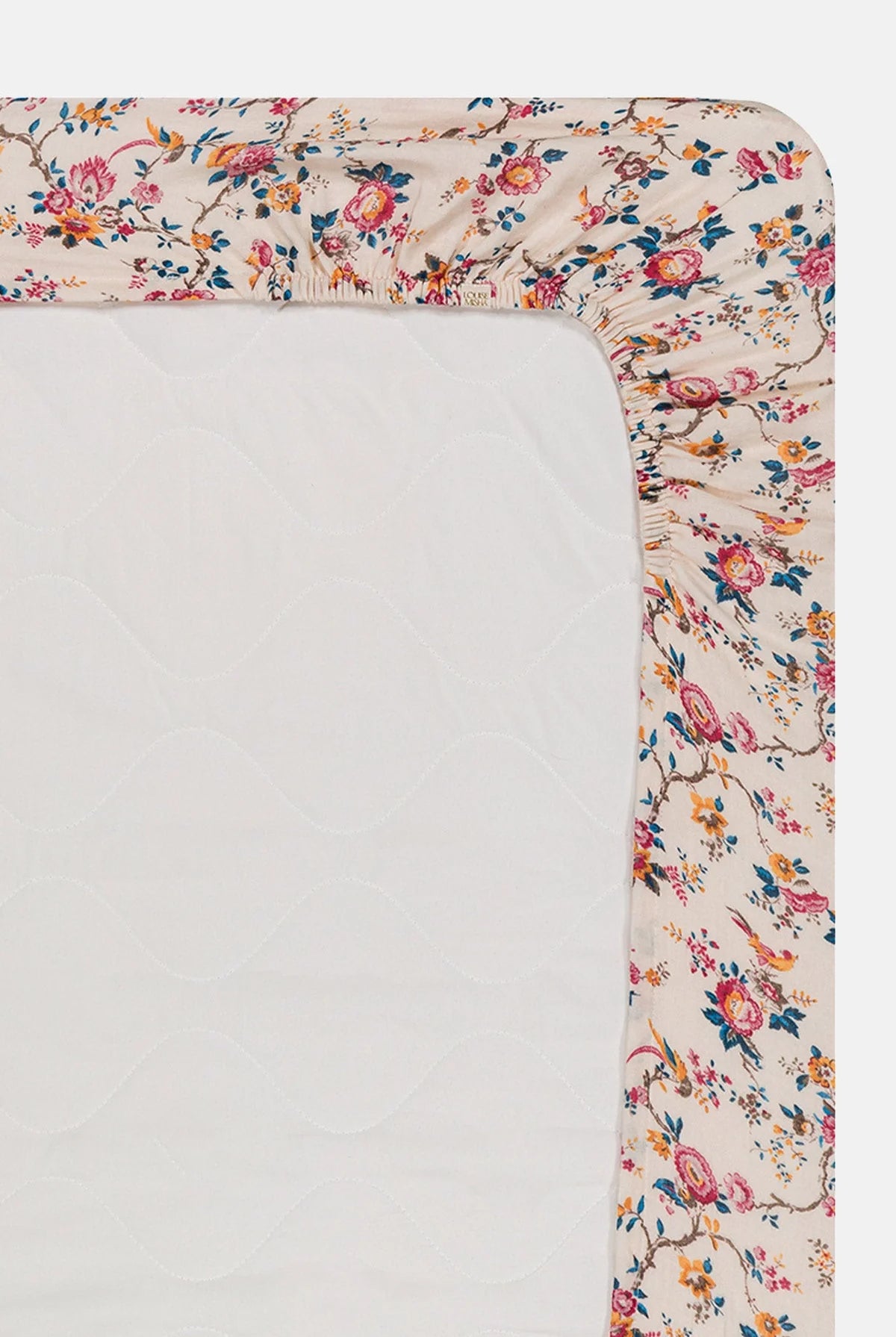 Fitted Sheet Nicole Cream Retro Garden - Louise Misha