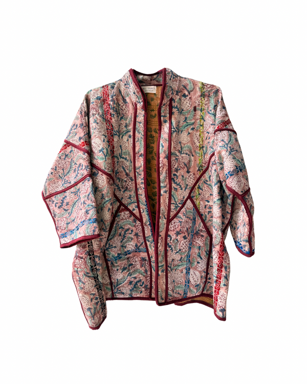 Saffron Kantha Jacket