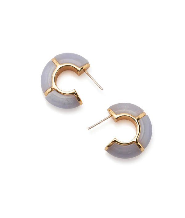 Zellige Hoops in Blue Lace - Lizzie Fortunato