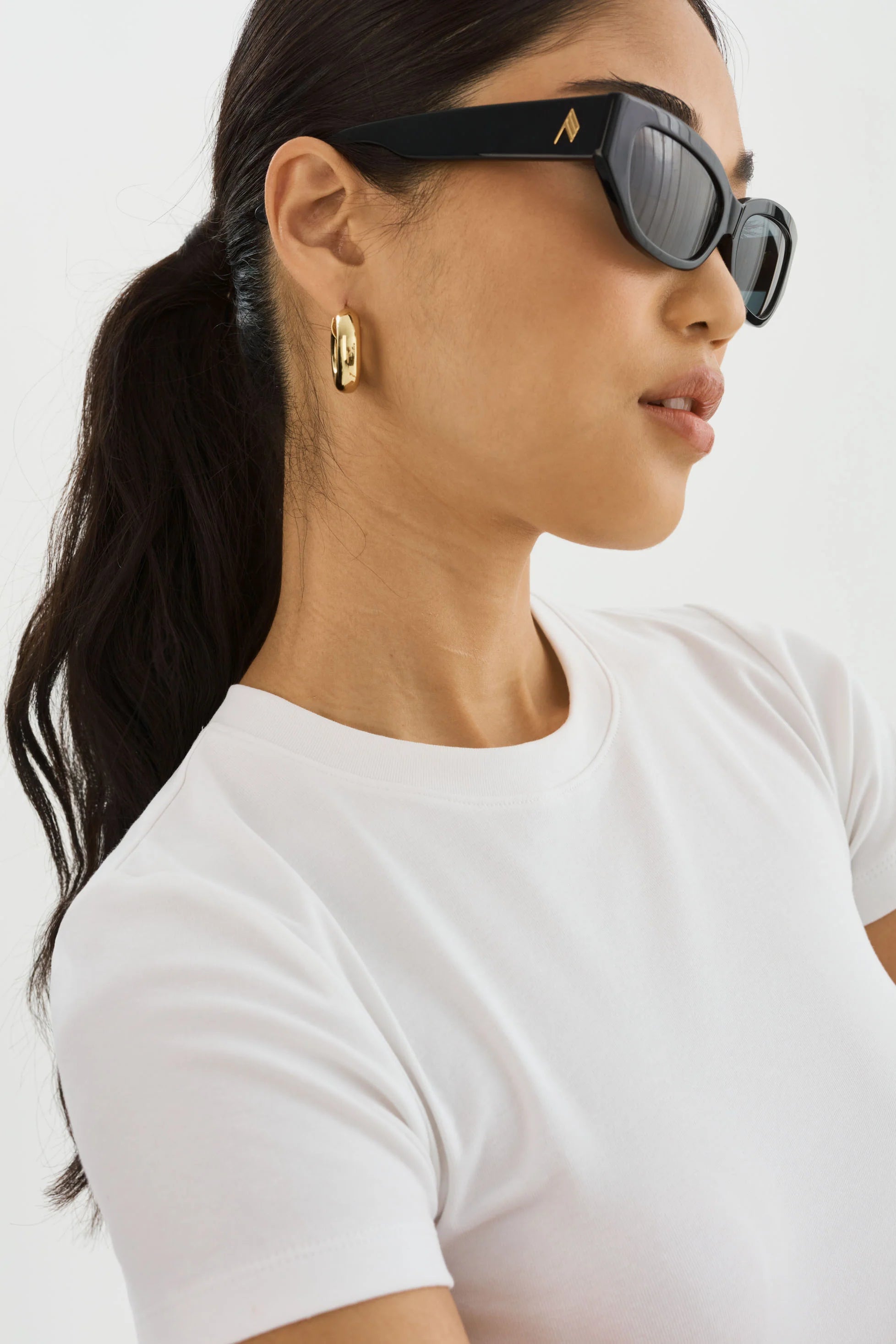 Inga White Cropped T-Shirt - Lamarque