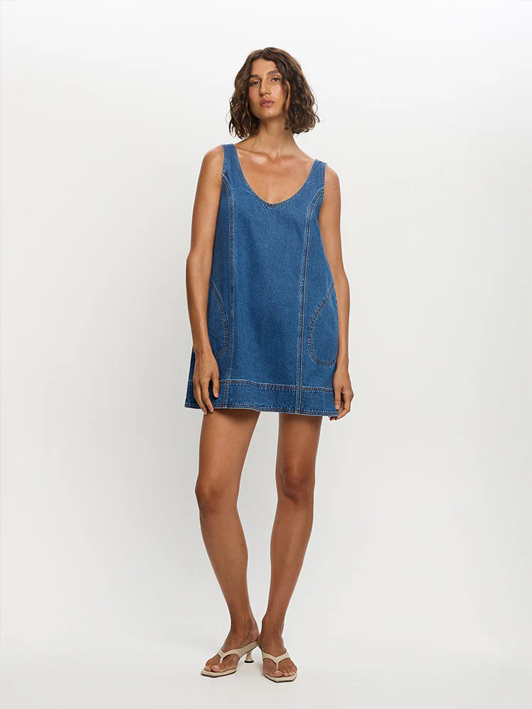 Ilaria Denim Mini Dress Indigo