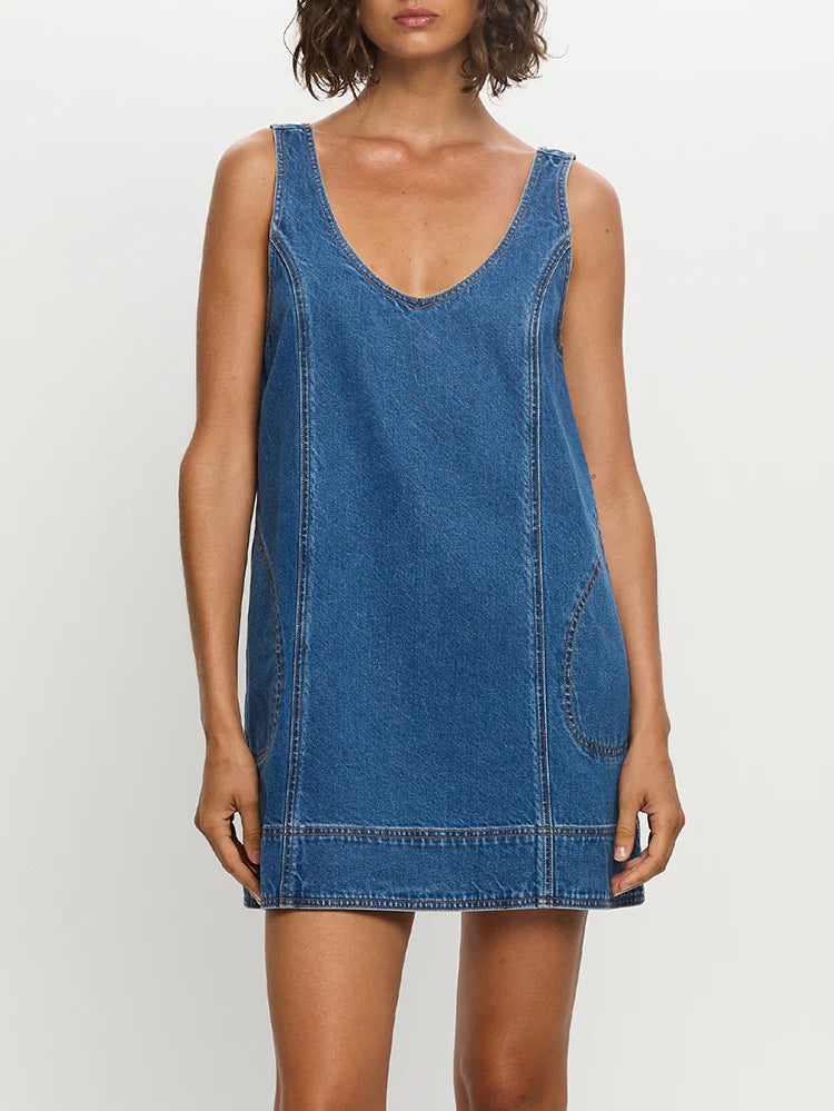 Ilaria Denim Mini Dress Indigo