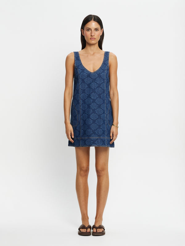 Ilaria Denim Mini Dress Iluka - Kivari