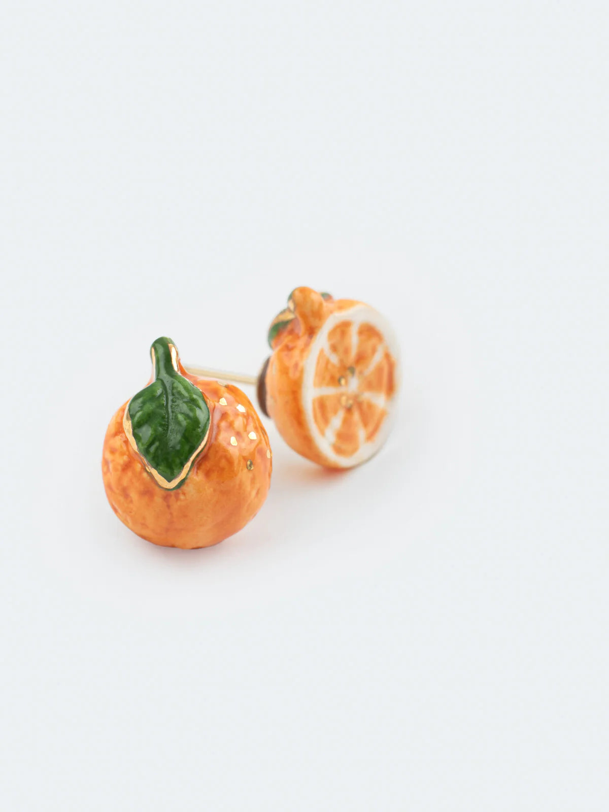 Orange Stud Earrings