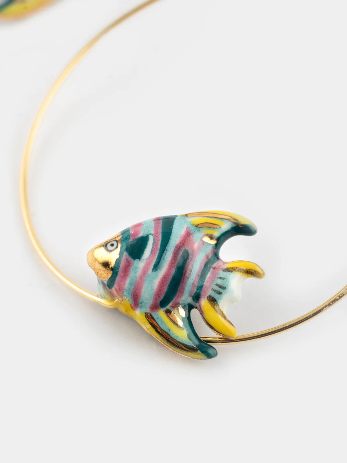 Rainbow Fish Hoop Earrings Aloha