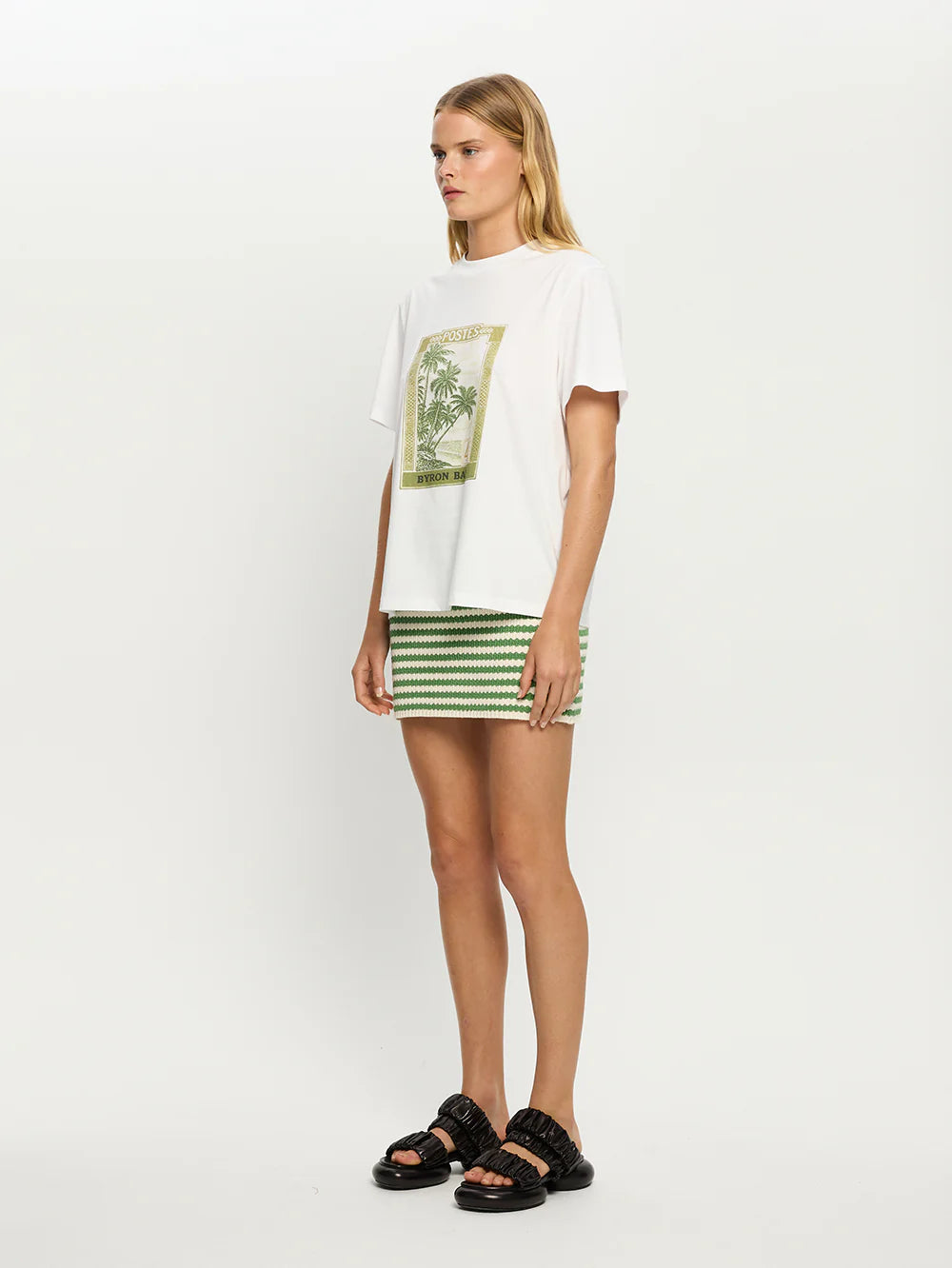 Corinne Knit Mini Skirt Stripe