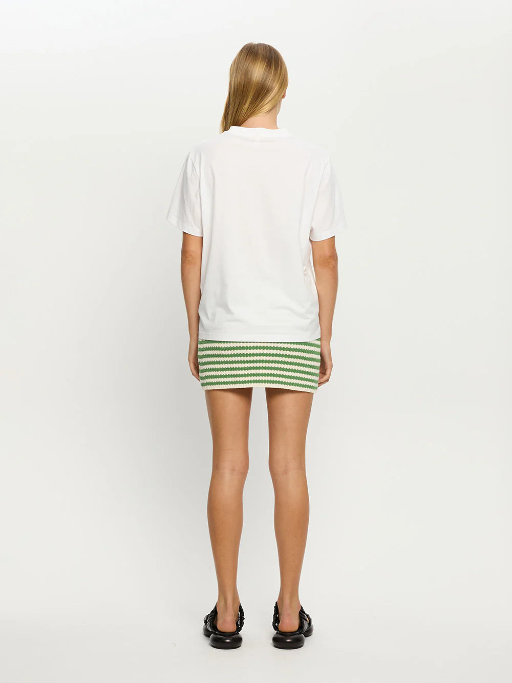 Corinne Knit Mini Skirt Stripe