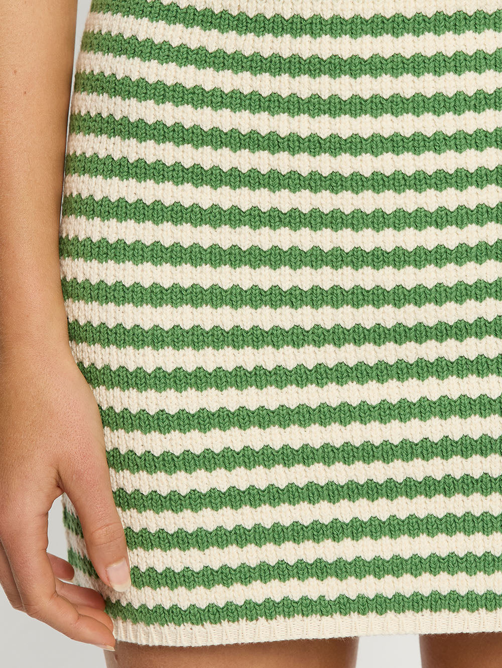 Corinne Knit Mini Skirt Stripe