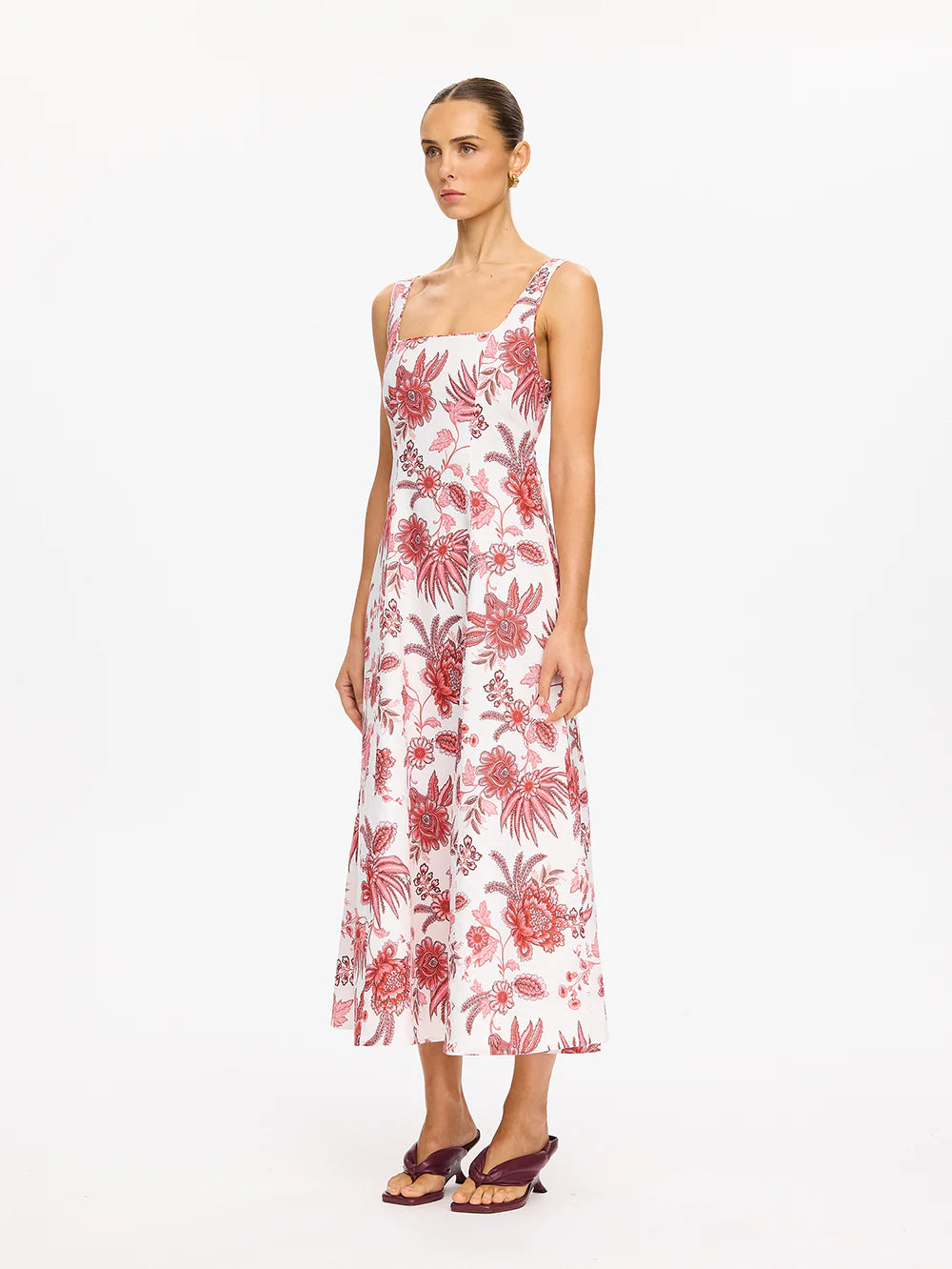 Bailey Midi Dress Red