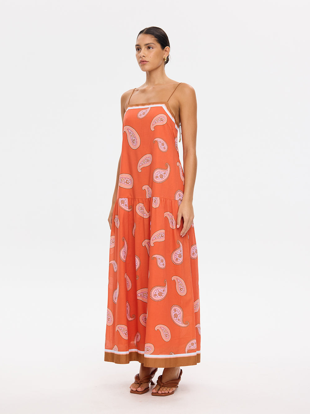 Ezra Maxi Dress Coral