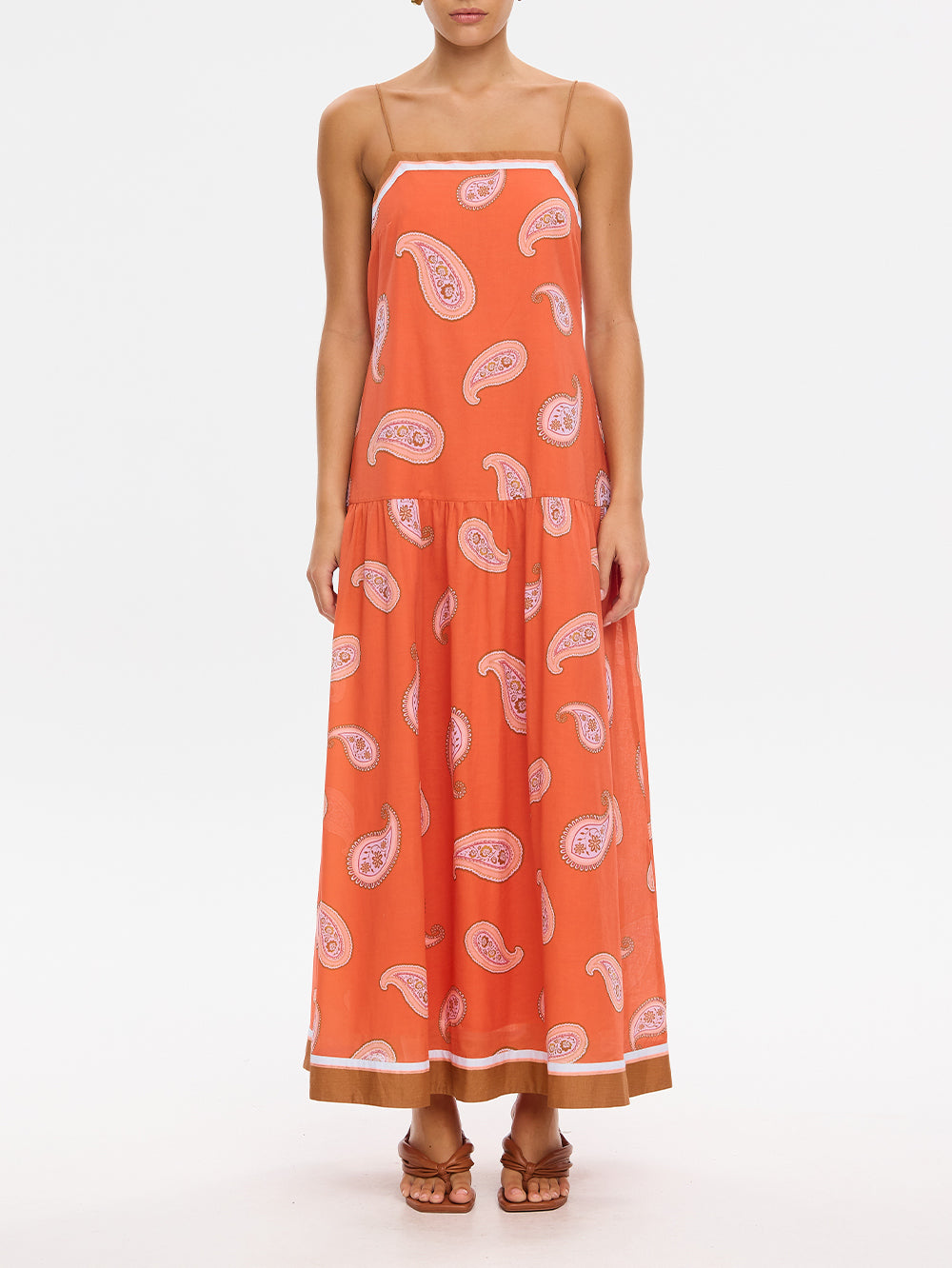 Ezra Maxi Dress Coral