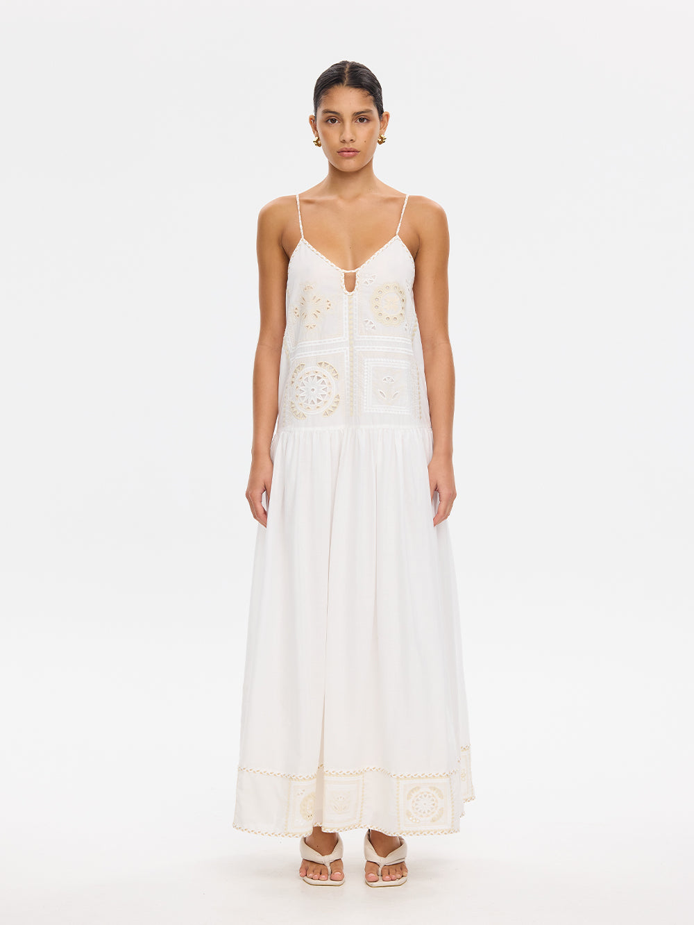 Delfie Maxi Dress Ivory