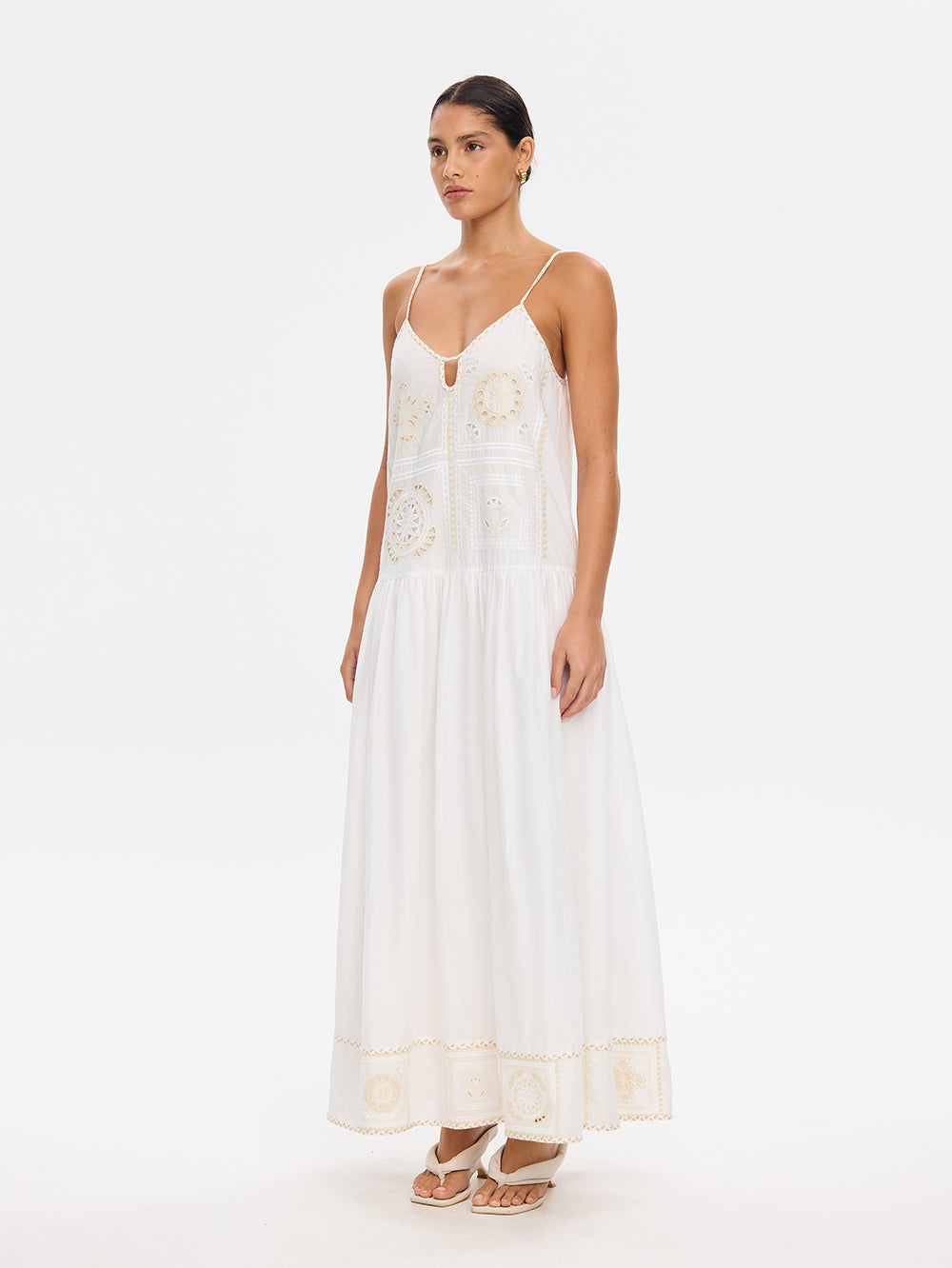 Delfie Maxi Dress Ivory