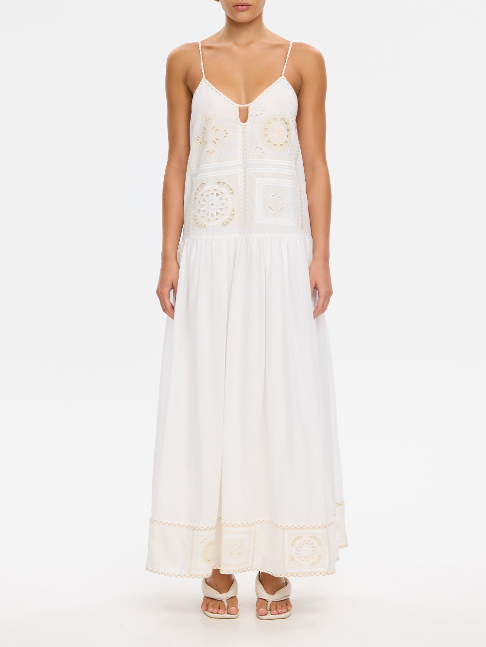 Delfie Maxi Dress Ivory
