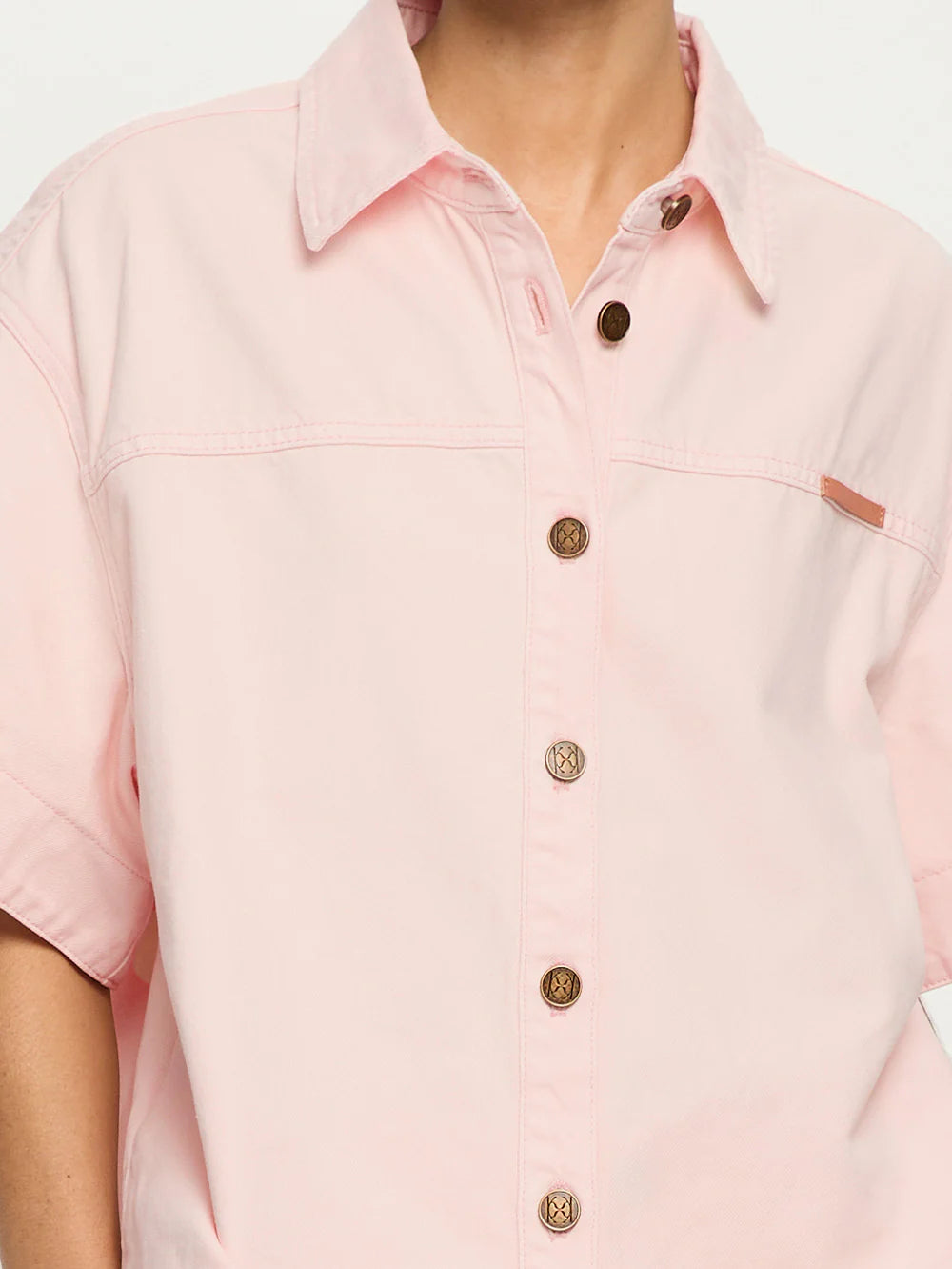 Marla Denim Shirt Soft Pink