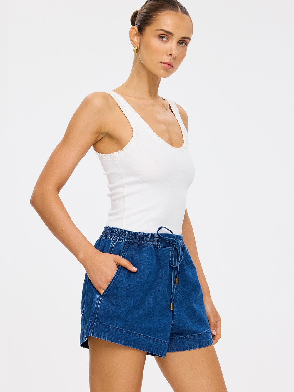 Vaila Denim Short Coast Blue