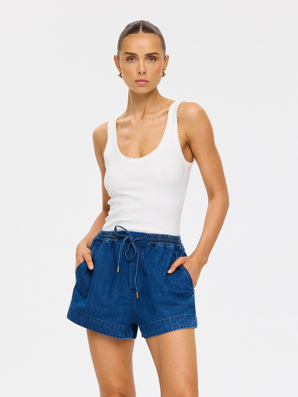 Vaila Denim Short Coast Blue