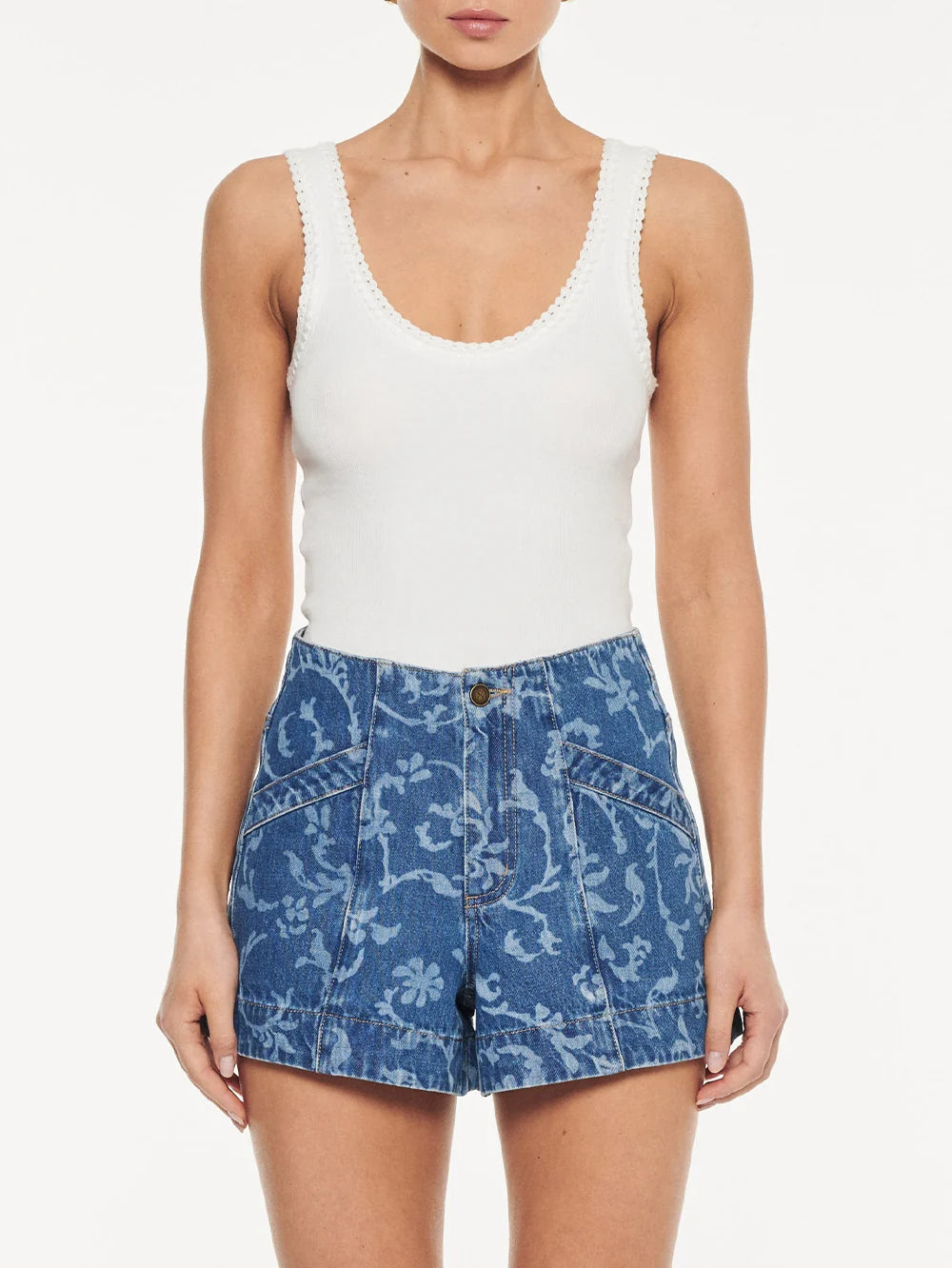 Laguna Printed Denim Short Elina