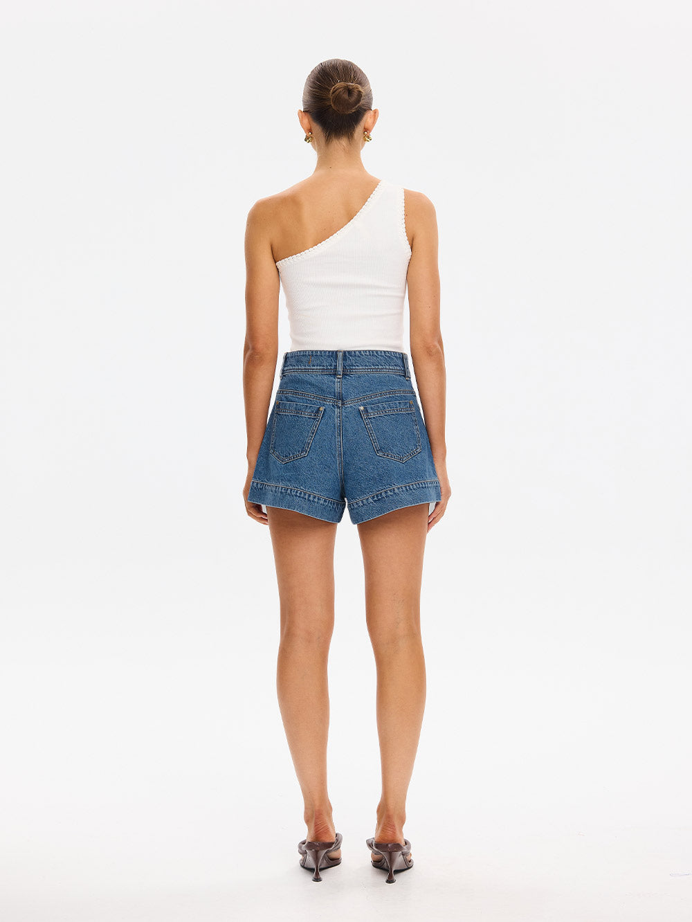 Rita Denim Short Drift Blue