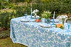 Tablecloth Daisy blue + duckegg - Aquadoor