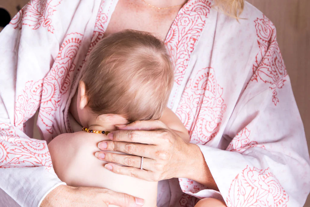 Block-Printed Robe Pink City - Malabar Baby