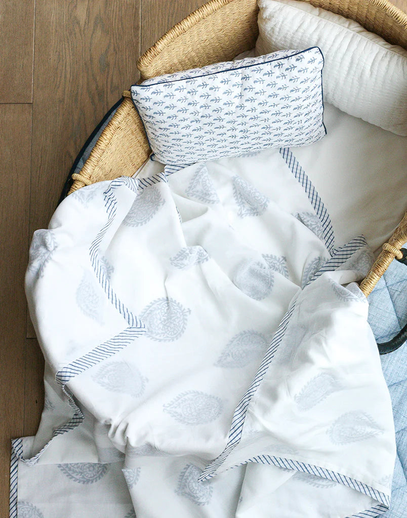 Fort Blue Cotton Dohar - Malabar Baby